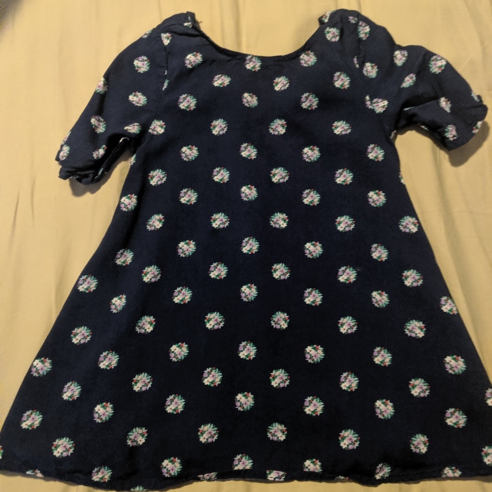 Navy flower 18to24month old Navy dress